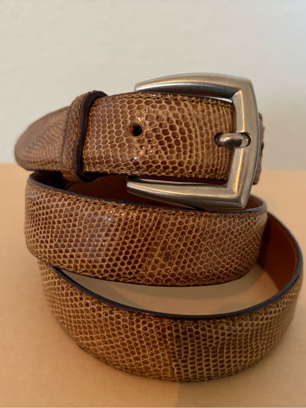Giorgio Armani snakeskin belt